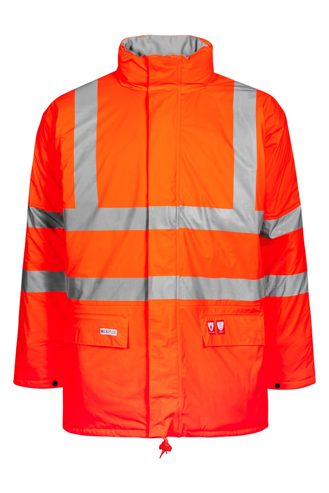 FR Arc Breathable Waterproof Jacket - Hi Vis Orange
