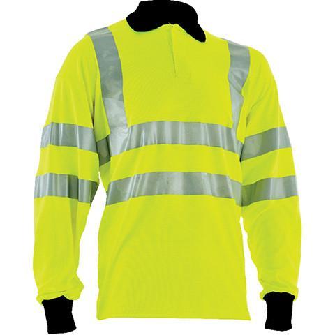 ARC Flame Retardant Polo Shirt Yellow - Azured - Arc Compliant Clothing - Lapwing UK