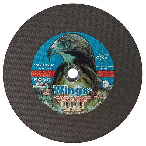 Wings Flat Metal Cutting Discs (VARIOUS SIZES) - Wings - Abrasives, Cutting & Grinding - Lapwing UK