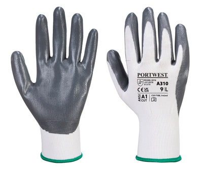 Foamed Nitrile Coated Polyester Gloves - Azured - Hand Protection - Lapwing UK