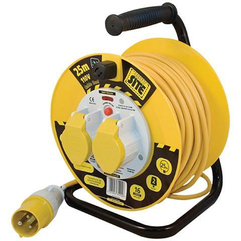 110v Cable Reel 25M - Orbit - Site Electrical - Lapwing UK