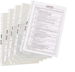A4 Clear Punched Pockets - pack 100 - Orbit - Canteen & Office - Lapwing UK