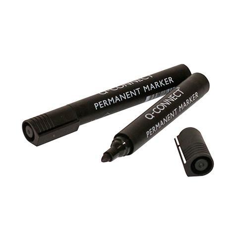 Box 10 Black Permanent Marker Pens - Orbit - Marking out Tools - Lapwing UK
