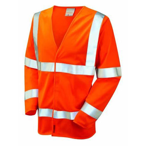 Flame Retardant Orange Class 3 Long Sleeved Waistcoat - Azured - Flame Retardant - Lapwing UK