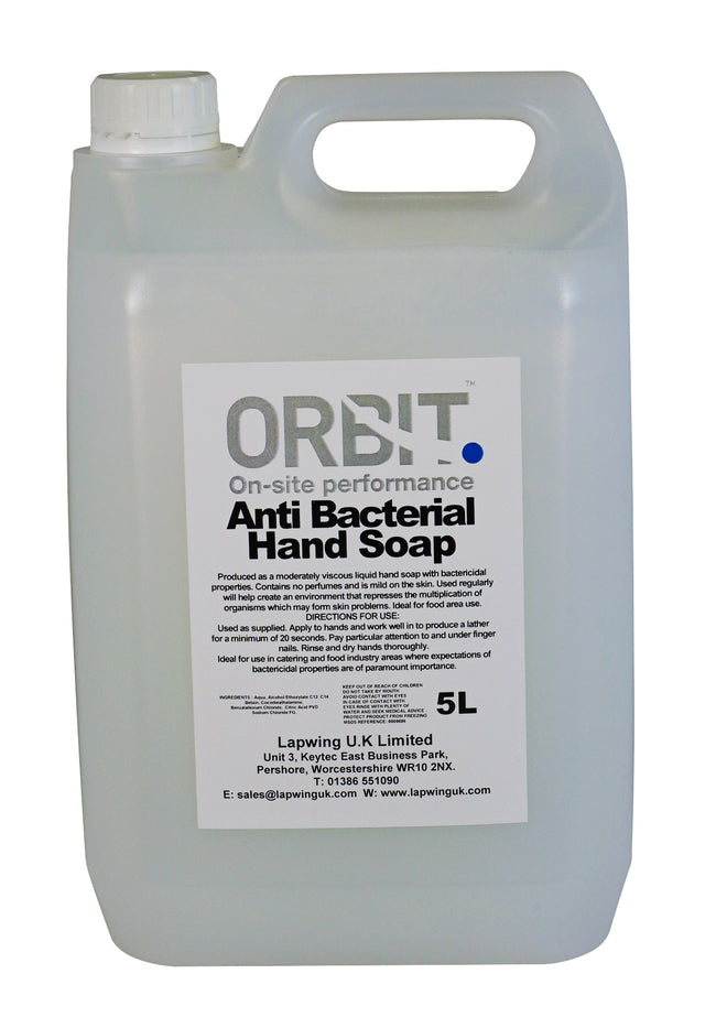 Orbit Anti-Bacterial Hand Soap, 5L - Orbit - Hand Cleaners - Lapwing UK