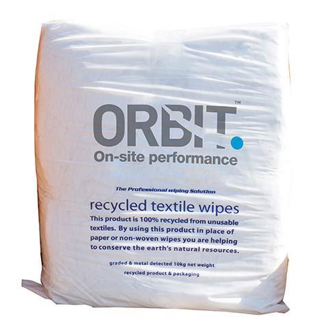 White Rags Silk Free - Orbit - Janitorial Supplies - Lapwing UK