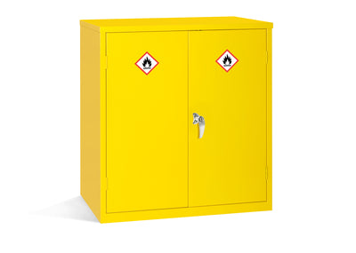 Yellow Flammable Cabinet - Orbit - Site Security - Lapwing UK
