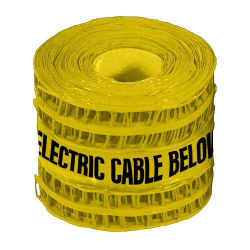 Underground Detectable Warning Tape - Electric Cable Below - Orbit - Tapes - Lapwing UK