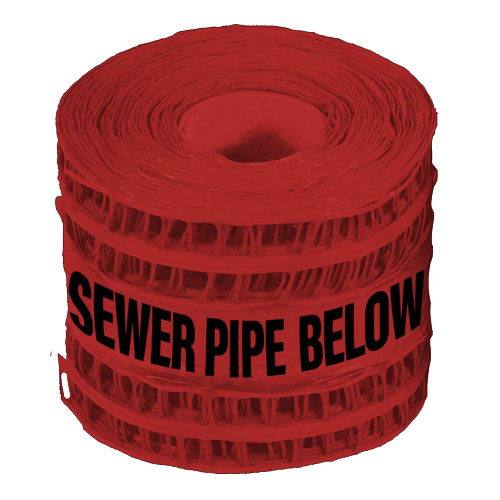 Underground Detectable Warning Tape - Sewer Pipe Below - Orbit - Tapes - Lapwing UK