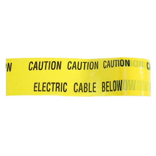 Underground Warning Tape - Electric Cable Below - Orbit - Tapes - Lapwing UK