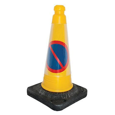 One-Piece Yellow No Waiting Cone - Orbit - Traffic Management - Lapwing UK