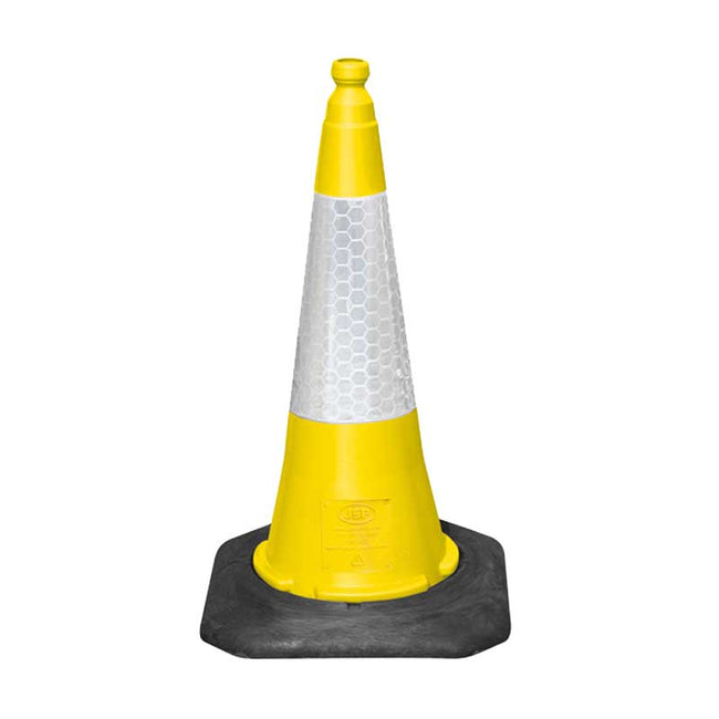 2 Part Yellow Cone with D2 Sleeve - LapwingUK - Traffic Management - Lapwing UK