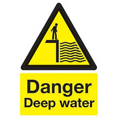 Safety Signs Danger Deep Water - Orbit - Safety Signage - Lapwing UK