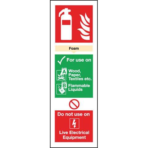Signs Fire Extinguisher Foam - Orbit - Fire Protection - Lapwing UK