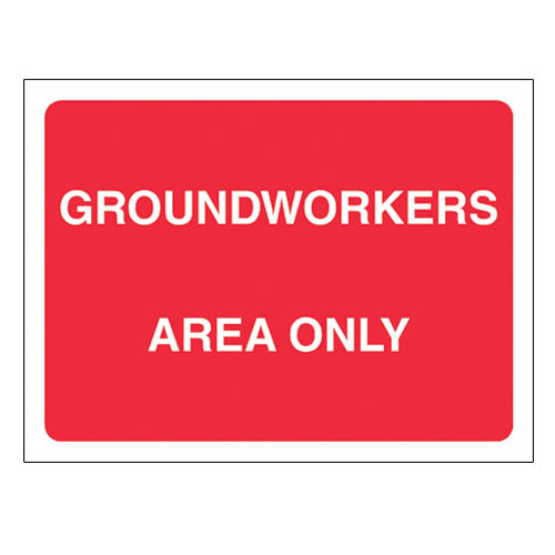 Groundworkers Area Only - LapwingUK - Safety Signage - Lapwing UK