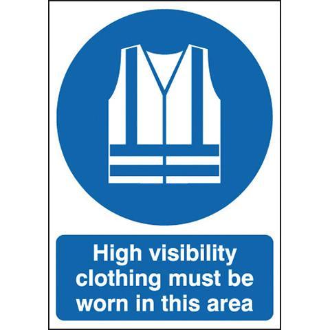 Safety Signs Hi Viz Clothing must be Worn - Orbit - Safety Signage - Lapwing UK