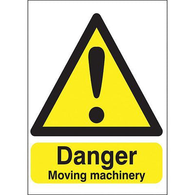 Safety Signs Danger Moving Machinery - Orbit - Safety Signage - Lapwing UK