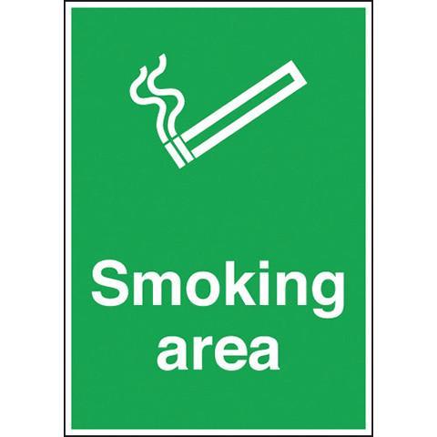 Safety Signs Smoking Area - Orbit - Safety Signage - Lapwing UK