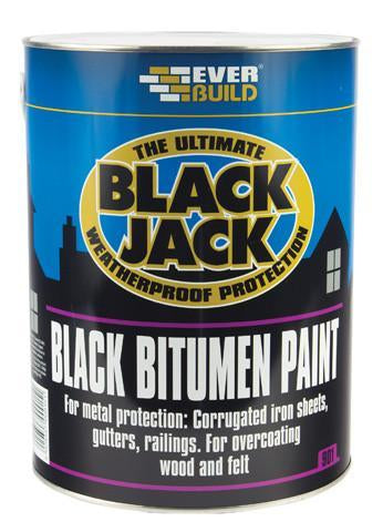 Bitumen Paint (Black Jack) 5L - Orbit - Sealants & Adhesives - Lapwing UK