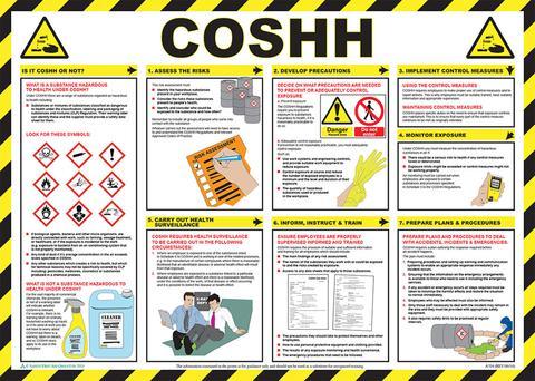 Wall Chart COSHH on Construction Sites - Orbit - Safety Signage - Lapwing UK