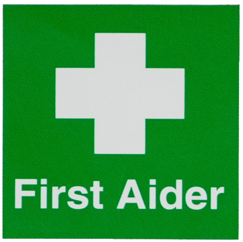 Helmet Stickers First Aider - Orbit - Safety Signage - Lapwing UK