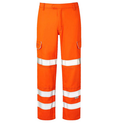 ARC Flame Retardant Orange Trouser - Double Banded - Azured - Arc Compliant Clothing - Lapwing UK