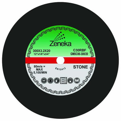 Zeneka GMSC06-300.20 Stone Cutting Discs - Zeneka - Abrasives, Cutting & Grinding - Lapwing UK