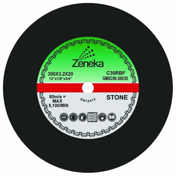 Zeneka GMSC06-300.20 Stone Cutting Discs - Zeneka - Abrasives, Cutting & Grinding - Lapwing UK