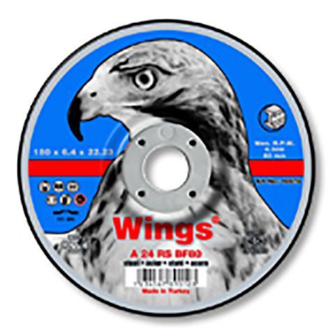 Wings Depressed Metal Cutting Discs (VARIOUS SIZES) - Wings - Abrasives, Cutting & Grinding - Lapwing UK