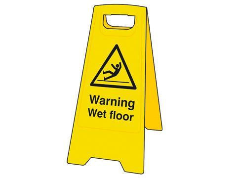 'A' Sign - Warning Wet Floor - Orbit - Janitorial Supplies - Lapwing UK