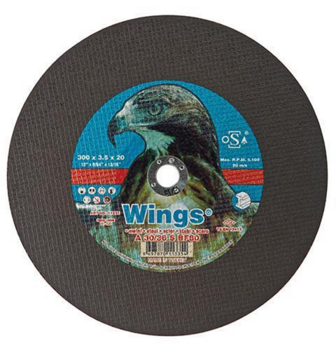 Wings Flat Metal Cutting Discs (VARIOUS SIZES) - Wings - Abrasives, Cutting & Grinding - Lapwing UK