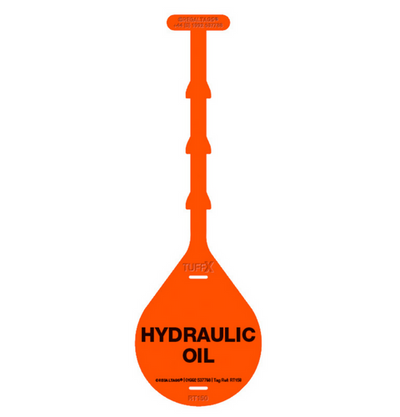 Hydraulic Oil Tag - Weatherproof Tag - Orbit - Liquid Storage - Lapwing UK