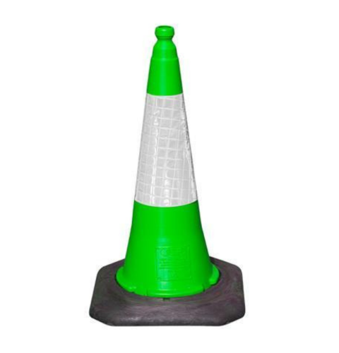 750mm 2 Part Green Cone with D2 Sleeve - Orbit - Traffic Management - Lapwing UK