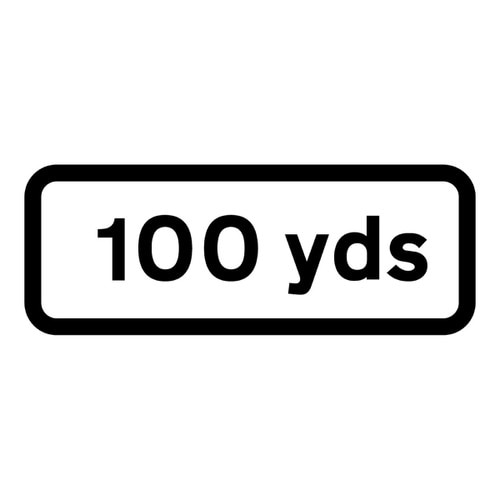 Quickfit 100 Yard Sub Plate 3mm Plastic Sign 725x275mm